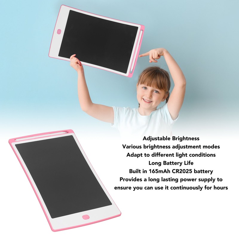 LCD Writing Tablet Erasable Adjustable Brightness Eye Friendly Electronic Drawing