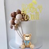 29 decoraciones de pastel de oso con texto en inglés