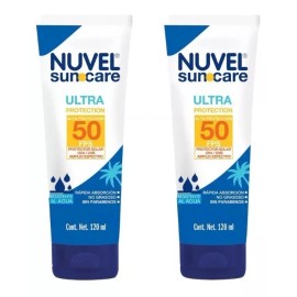 Nuvel 2 Protectores Solares Fps 50, Nuvel Suncare 120 Ml Con Envío
