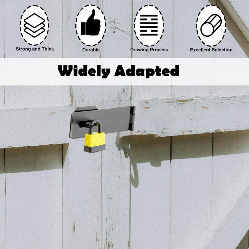 1 Set - Shed Locking Clasp with Weather Proof Padlock