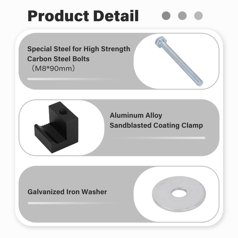 AFEISOL Truck Tool Box Mounting Kit for Pickup Truck Bed
