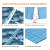 Goovilla Plastic Interlocking Deck Tiles, 9 Pack Outdoor Patio Flooring,