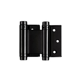 Shimizu OS Free Hinge, Double Opening, 2.5 inches (64 mm), Iron (Black Painting), Set of 2 (Model Number: H-12)