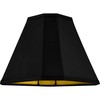 GO&SO Bell Lamp Shades Set of 2 Black Scalloped Lamp