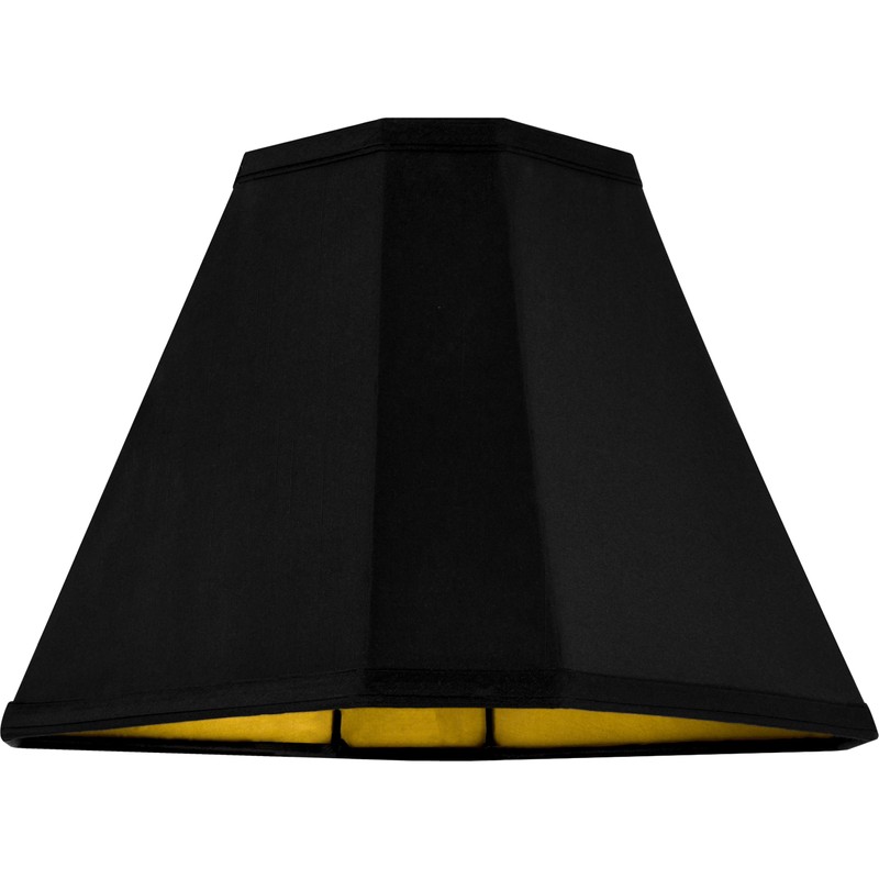 GO&SO Bell Lamp Shades Set of 2 Black Scalloped Lamp