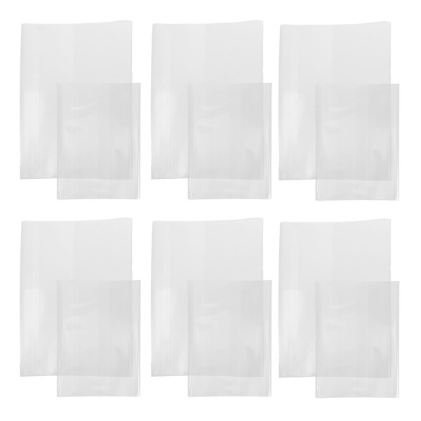 TEHAUX Fundas Transparentes Para Libros 20 Piezas Funda De Plástico
