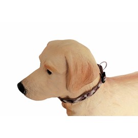 BUDDYPACK Trendy Dog Collars with Click Fastener Adjustable Size XS-XL Many Colourful Colours (M (45-60 cm), Light Brown/Cream/Dark Brown)