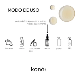 Koné Care SERUM DE VITAMINA C, antioxidante, previene y reduce manchas, piel luminosa