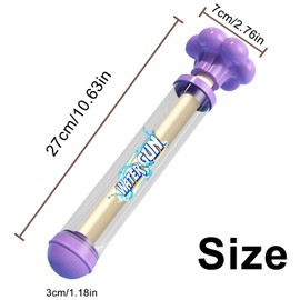 Firework Water Gun, 2PCS Fireworks Style Water Spray Gun Toy, Couples Romantic High Pressure Pull-Out Waterguns Squirter for Swimming Pool,Parties, Outdoor, Summer, Water Activities(Blue&Purple)