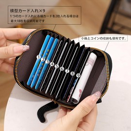 SFTRADE Credit Card Case, Card Case, With Coin Purse, Cute Pigs, Cats, Thin, Slim, Lightweight, Large Capacity, Holds 11 Pu Characters, Women's, Men's, Skimming, Magnetic Protection, Orange color