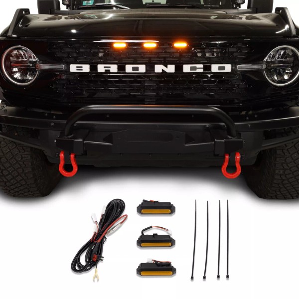 IAG I-Line 3 Amber LED Grille Light Kit for High