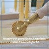 Professional Pasta cutter wheel, in brass and natural wood