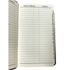 Decorvo Black Leather Mini Address Book - Small Pocket Little