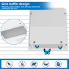 8 Inch Galvanized Steel Hooded Wall Vent with Screen and