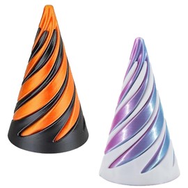 2 pcs 3D Printed Fidget Toy, Pyramid Fidget Toy, 3D Printed Pass Through Fidgets for Home Office Decoration and Gifts, Fun Toys Anxiety Stress Relief Toy For Home Office Desk Decor Souvenir Gift