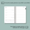 POPRUN Planner 2025-2026 Weekly Notebook (Pocket Size 4''x 6.25''), Small