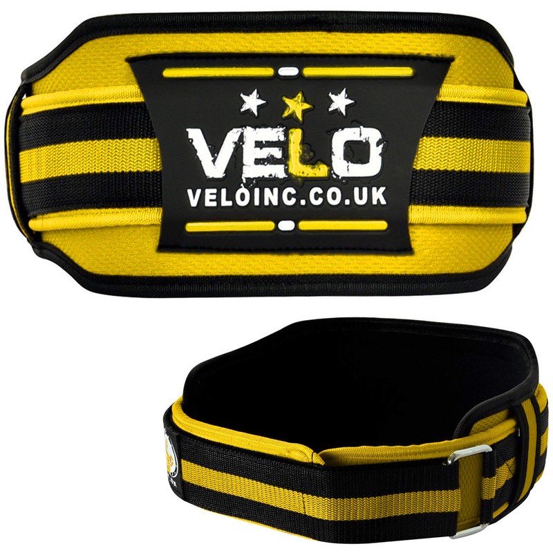VELO Weight Lifting Belt 4" Inch Neoprene Lower Back Support