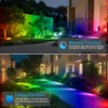 MEIHUA Solar Spot Lights Outdoor Color Changing, 6 in 1