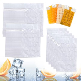 FunnAura 4 Pack 960 Blocks Ice Cube Bags Self Sealing, Ice Bags for Ice Cubes