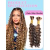 Sexycat Deep Curly Human Braiding Hair for Boho Braids 2