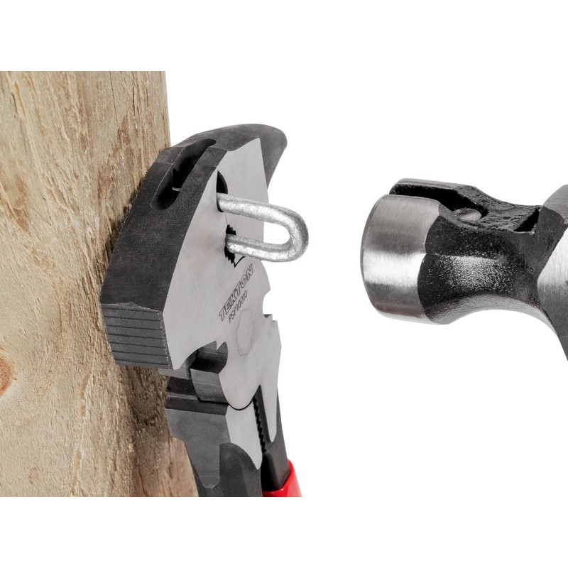 TEKTON 10-1/2 Inch Fencing Pliers | PSP10010, Red