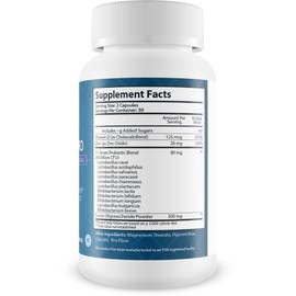 Fortbite Pro - Oral Health Probiotics - Support Healthy Teeth & Gums - Strong Tooth Supporting Formula - Promote Healthy Mouth Bacteria with Multi-Strain Probiotic - Premium Dental Probiotic Care