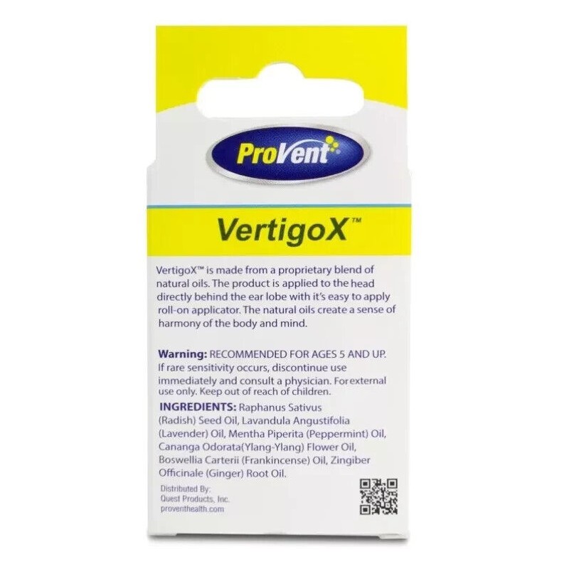 Provent Vertigo X Relief Oil, 0.15 Ounce