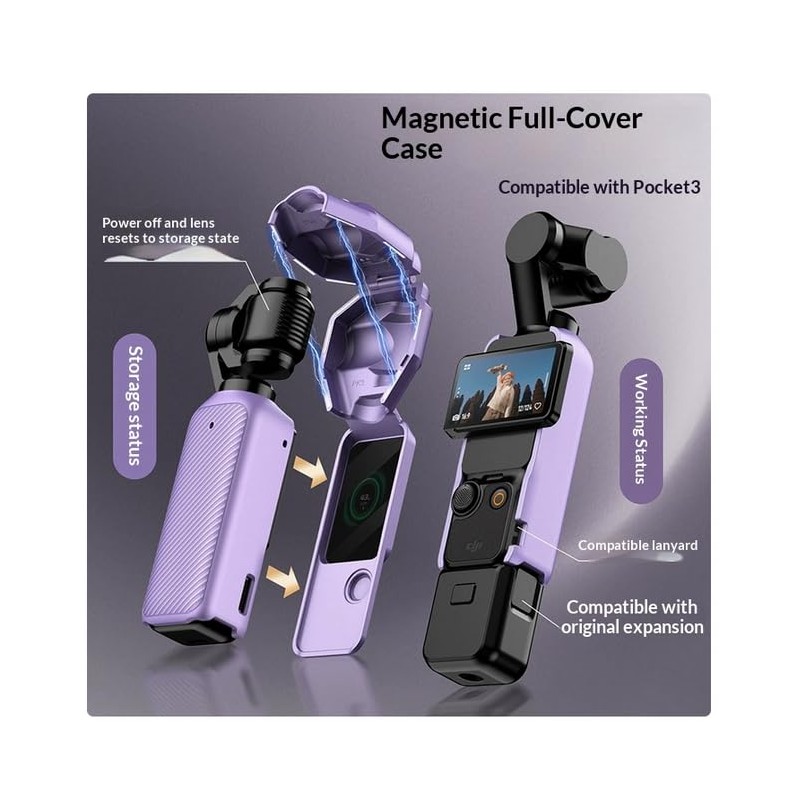 DJI Osmo Pocket 4 Protective Case Set Full Coverage with