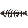 Cast Iron Fish Bone Coat Hook Wall Rack with 4