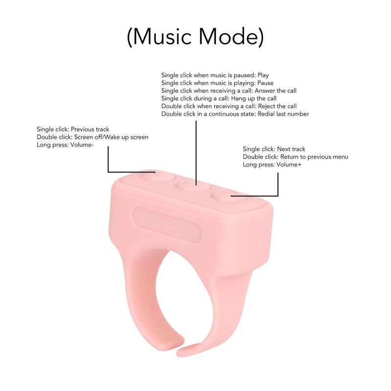 für TikTok Scrolling Ring, Tik Tok Bluetooth Ring Remote App