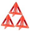 GLEAVI 3pcs Vehicle Roadside Safety Kit Reflective Warning Triangles Emergency