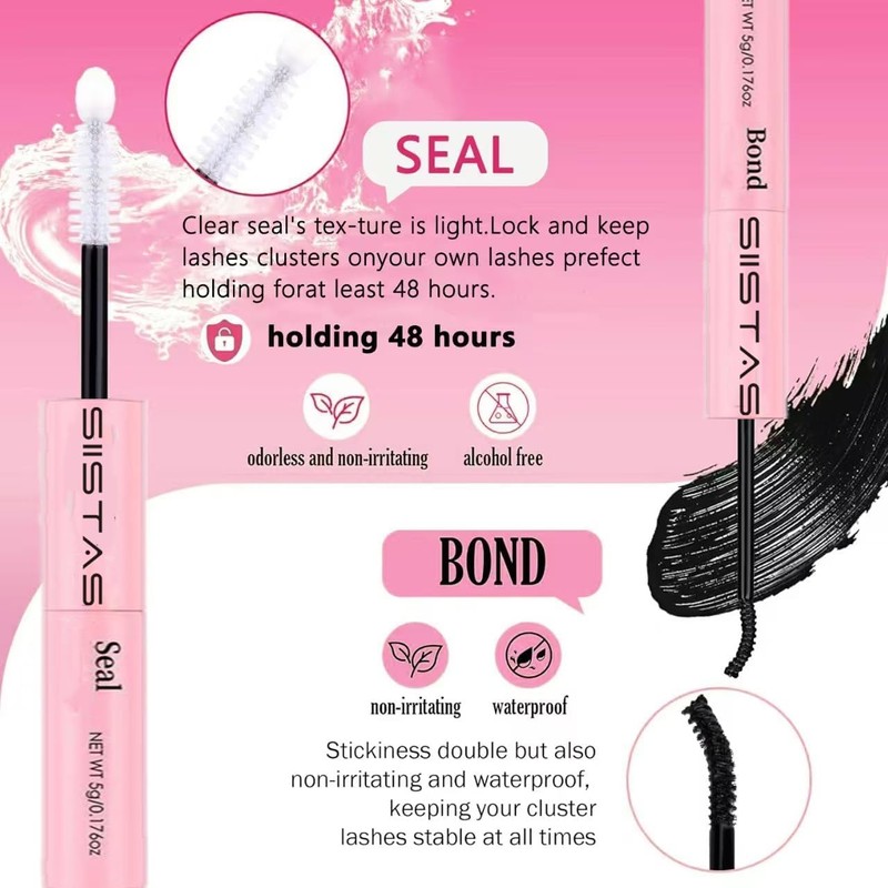 Wispy Eyelash Cluster Set, 100D Cluster Eyelashes DIY Eyelash Extension