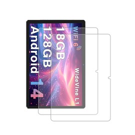 for DMOAO D3 Android 14 Octa-Core 2 in 1 Tablet 10.1 Inch 2024 Screen Protector,WUNIAK Tempered Glass Film Anti-Scratch High Touch Sensitivity,2 Pack