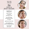 36pc Face & Body Razors Set - Pink & Black