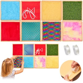Sensory Wall Panel for Kids | Textured Tiles Sensory | Sensory Wall for Play & Learning | Sensory Mats for Toddlers & Classrooms | Interactive Texture Panels | Sensory Wall 8 Pack