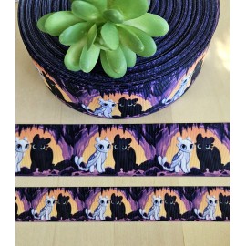 Unbranded 7/8 & 1.5" (1 YD) How to Train Your Dragon Ribbon Toothless & Light Fury - 1 1/2"