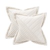 Volcanics Christmas Decorative Cream White Throw Pillow Covers 50x50cm (20x20)