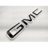 Auto Rear Tailgate GMC Black White OVERLAY Emblem Badge Fit