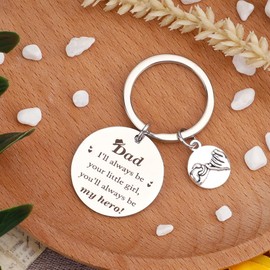 QONCV Daddy Fathers' Day Gifts, Dad Keyring, Best Gifts for Dad Father Papa Daddy Fathers' Day Birthday Christmas Valentines Presents Ideas from Son Daughter