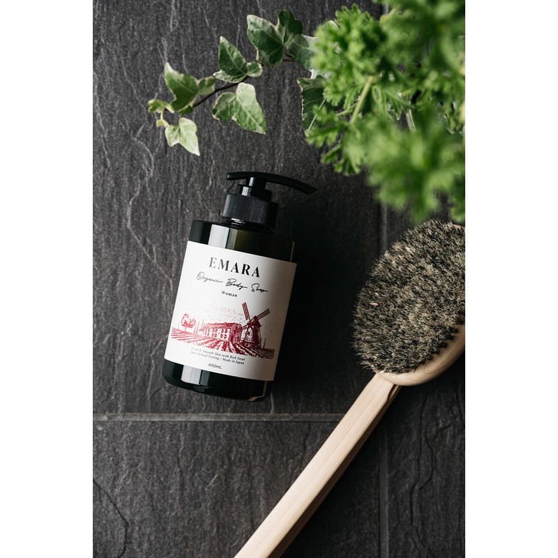EMARA Women's Organic Herb Body Soap, 13.5 fl oz (400