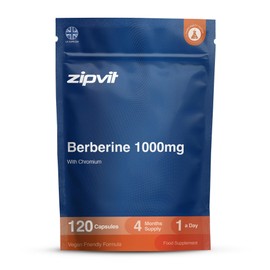 Zipvit Berberine 1000mg with Chromium - 120 Capsules - 4 Months Supply