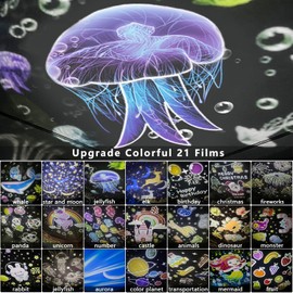 21 Sets of Films, Projector Night Light for Kids Bedroom, Ceiling, Baby Night Light Projector, Star Galaxy Projector for Baby Kids Girls with 360° Rotating, Birthday, Christmas, Nursery, Room Decor