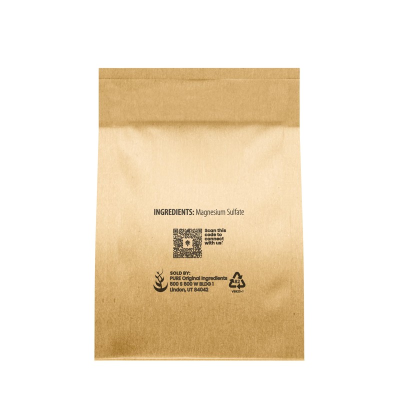 Pure Original Ingredients Epsom Salt Pure Magnesium Sulfate, Soaking Solution