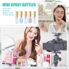 Zhehao 100 Pcs Mini Spray Bottles 3 ml Clear Glass