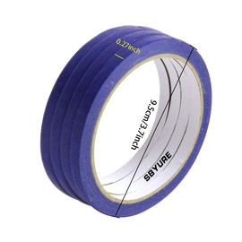 SBYURE 6 Pack 0.27 Inch Blue Painters Tape,Easy Removal Thin Narrow Finishing Masking Tape Painting Tape Wall Tape,Good Adhesive and No Residue,132 Yards