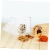 Sosoport Acrylic Hamster Climbing Ladder Bite-Resistant Small Animal Ladder for