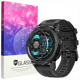 Lamshaw Compatible for Carbinox X-Ranger Smart Watch Screen Protector, [3 Pack] 9H Tempered Glass Screen Protector Film Compatible for Carbinox X-Ranger Smart Watch (3 PACK)