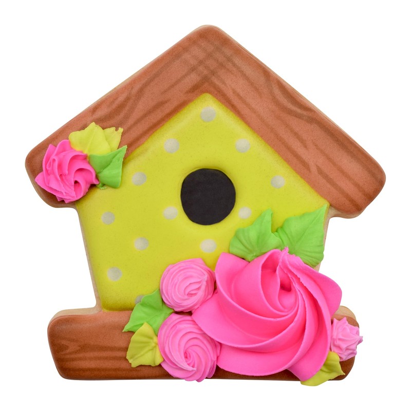 R&M Birdhouse 4" Tinplated Cookie Cutter, Silver