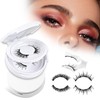 Elara Craft Magnetic Eyelashes,Magnetic Eyelashes with Applicator Eyelashes 2 Pair