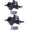 Sarknoah.Black Aluminum Pro Swivel Dual Coupler Clamp.Fits 2″ Tube 1100LB